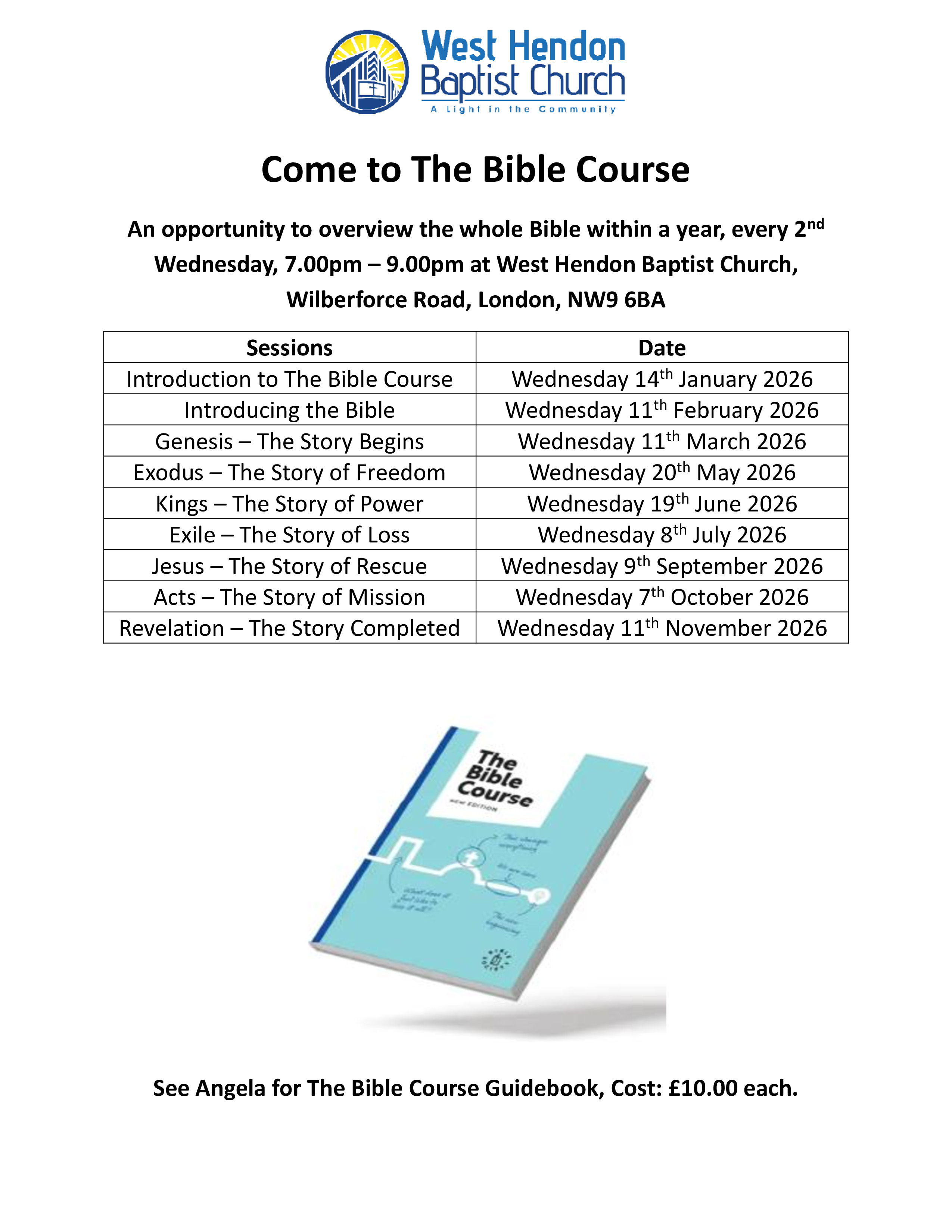 Poster - The Bible Course - 20
